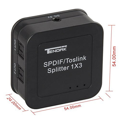 Tendak Digital Optical Splitter 1 in 3 Out for TV