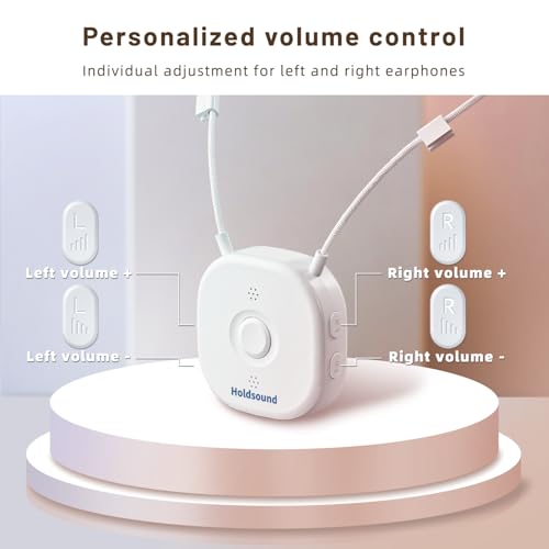 Holdsound Wireless Headphones for TV, TV Headphones Wireless for Seniors with USB/Optical Transmitter, No Delay, 15Hrs Playtime, 100ft Range, Easy to Use, Comfortable Fit