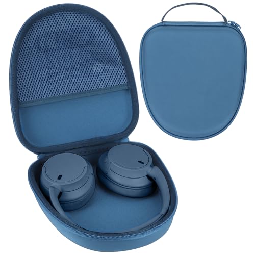 Case for Sony WH-CH720N WH-CH520 WH-CH510 WH-CH710N Headphones | Hard Shell Shockproof, Mesh Bag Organizer, Lightweight Travel, fit for WH-1000XM3 Noise Canceling Headphones - color: Blue Case, size: for WH-CH720N