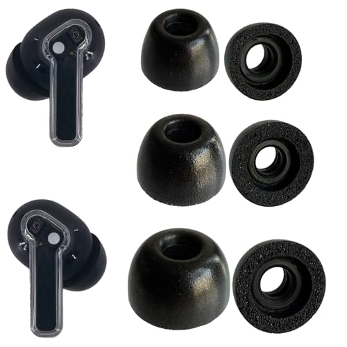 Replacement Memory Foam Eartips for Nothing & CMF Earbuds, 3 Pairs