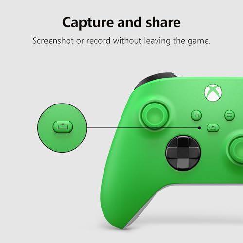 Xbox Wireless Gaming Controller | Velocity Green | Consoles, PCs, TVs, mobile, and more | Textured Grip | Wireless, Bluetooth, USB-C Connectivity - style: Velocity Green