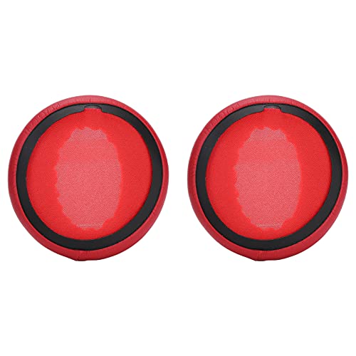 Replacement Ear Pads Cushion for Headset Headphone, Red Earpads with Soft Foam, Comfortable Fit Compatible with Most Over Ear Headphones - color: Red