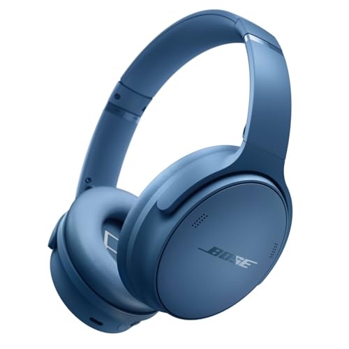 Bose QuietComfort Bluetooth Headphones, Wireless Headphones with Active Over Ear Noise Cancelling and Mic, Deep Bass, Up to 24 Hours of Playtime, Blue Dusk - Limited Edition Color - color: Blue Dusk