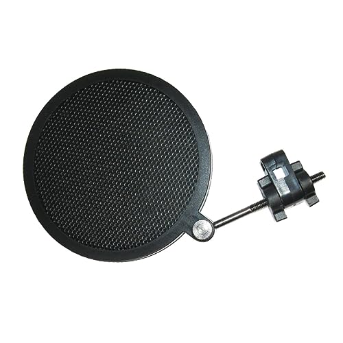 Microphone Mic Filter Double Layer Iron Net Shield Black