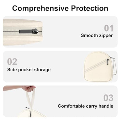Headphone Headset Case Bag Compatible with JBL Tune 770NC, 720BT, 510BT, 520BT, 500BT | Soundcore by Anker Q20i, Q20, Q30, Q45 | Sony | BERIBES | TOZO | KVIDIO | JLab | Bose On-Ear Headphones - Khaki - color: 5.Khaki
