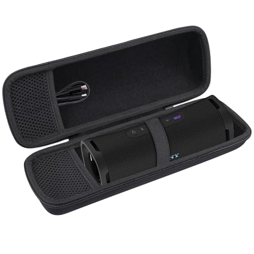 co2CREA Hard Case for Sony ULT Field 1 Bluetooth Compact Speaker, Black | Portable Travel Bag Replacement with Detachable Shoulder Strap and Handle, Shockproof EVA Shell and Soft Lining - color: Black Case, style: Case for Sony ULT Field 1