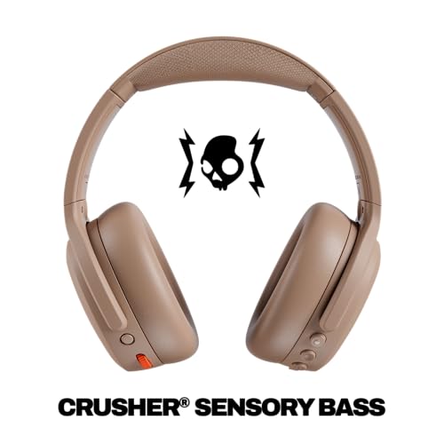 Skullcandy Crusher ANC 2 Noise Cancelling Wireless Headphones - Primer | Multi-Sensory Crusher Bass, Over-Ear Fit, Bluetooth, 60 Hours Battery, Working Out, Gym, Travel, Studying, Music, Gaming - color: Primer