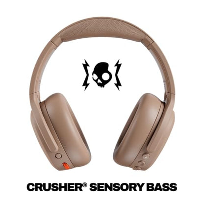 Skullcandy Crusher ANC 2 Noise Cancelling Wireless Headphones - Primer | Multi-Sensory Crusher Bass, Over-Ear Fit, Bluetooth, 60 Hours Battery, Working Out, Gym, Travel, Studying, Music, Gaming - color: Primer