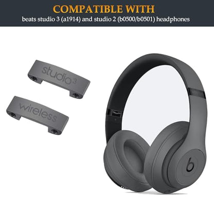 Studio 3 Hinge Replacement Parts as Same as OEM A1914 Repair Kit Durable Accessories Compatible with Beats by Dre Studio3 (A1914) and Studio Pro (A2924) Wireless Headphones (Gray) - color: Gray