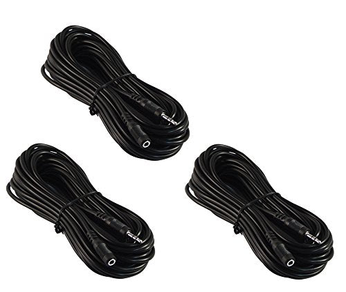 Three Pack of YCS Basics 25 Foot 3.5mm Stereo Headphone/AUX Extension Cable Male/Female - size: 025 Ft 3 Pack