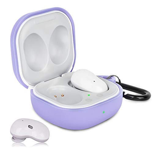 AIRSPO Silicone Case Compatible with Samsung Galaxy Buds 2 Pro/ 2/ Galaxy Buds 2/ Galaxy Buds Pro/Galaxy Buds Live Case (Lilac) - color: Lilac