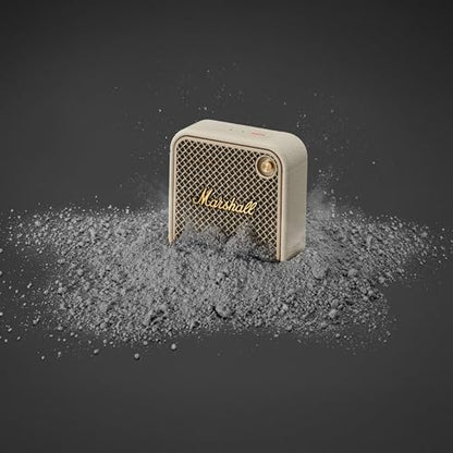 Marshall Willen II Portable Bluetooth Speaker - Rugged Waterproof/Dust-Proof Design | Loud Stereo Sound, Deep Bass | Compact and Wireless for Travel and Outdoors - Cream - color: Cream