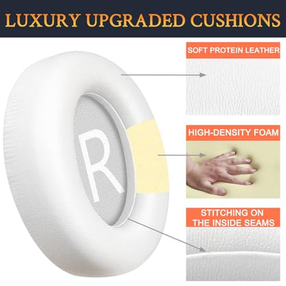 SOULWIT Earpads for Bose 700(NC700/NC 700) Headphones - White - color: White
