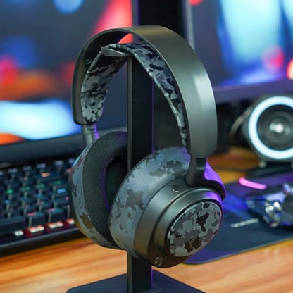 WC Side Plates for Arctis Nova Pro Wireless, Pro Wired & Nova Elite | Made by Wicked Cushions | Also fits Nova Pro Omni, 7, 7X & 7P | Black Camo - color: Black Camo