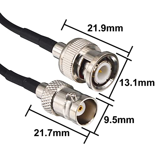 BNC Extension Cable 10ft BNC Male to Female Coaxial 50Ohm SDI Cable | RG174 Extension Coaxial Line for Video Signals, CCTV, DVR, Camera - color: 1, size: 10 feet