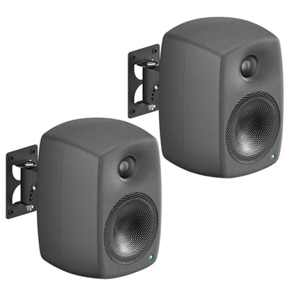 Metal Speaker Wall Mount for Genelec Speaker Mount - Tilt & Swivel Studio Monitor Wall Mount for Genelec G1 G2 G3 8010 8020 8030 8320 8330 And More Studio Monitor Mount with Hardware Kit, 2 Pack - style: 2 Pack