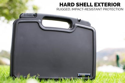 CASEMATIX Portable Projector Carrying Hard Case with Customizable Foam Fits Sony Pico Mobile Projector MPCL1 , MPCD1 , MP-CD1 , MP-CL1A , MPCL1A