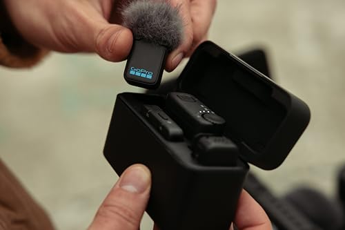 GoPro Wireless Mic Complete Kit (2 TX, 2 RX, Charging Case) - for GoPro/Camera/iPhone/Android, Ultra-Compact, Noise Reduction, Gain Control, Vlogging