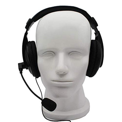Two Way Radio Overhead Headsets Headphones with Boom Mic is Compatible with Midland GMRS FRS GXT LXT GXT1000VP4 GXT1050VP4 LXT500VP3 LXT600VP3 LXT118 LXT380 2-pin