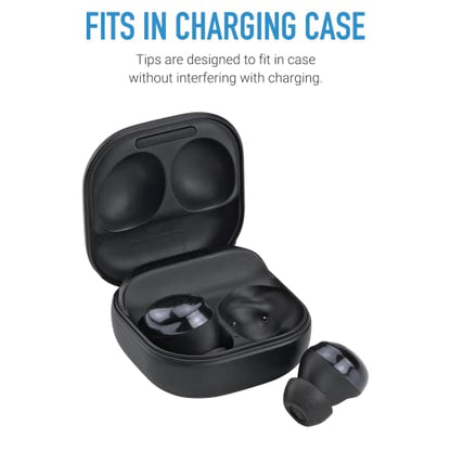 Comply Memory Foam Replacement Ear Tips, Black, Medium (3 Pairs) | For Samsung Galaxy Buds Pro, Ultimate Comfort, Secure Fit, Superior Noise Isolation - size: Medium
