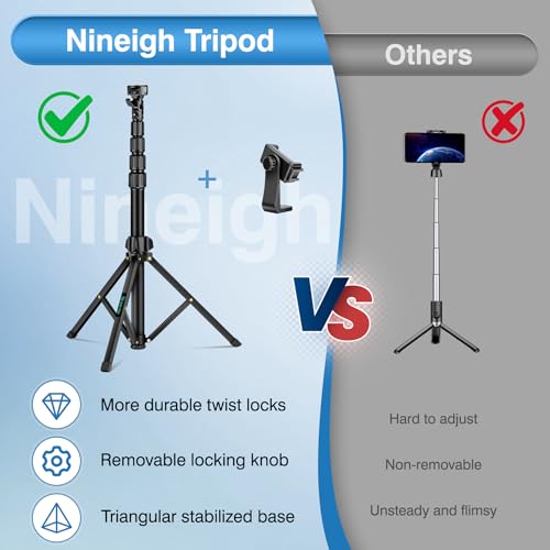 72" Tripod for iPhone, Phone & Camera Travel Tripod Stand with Remote, Compatible with Smartphone/Gopro - size: 72 Inch
