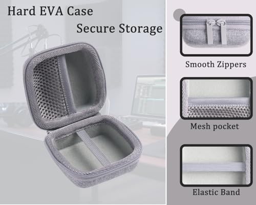 Hard Protective Travel Case Compatible with Wireless Microphones, Boya Wireless Lavalier, Aikela, Leettus, Ejcc, Caiord, Pqrqp, Maybesta, Nptcl, Bulatry, Judkiom, Maxtop Mics,Gray(CASE ONLY) - color: Gray