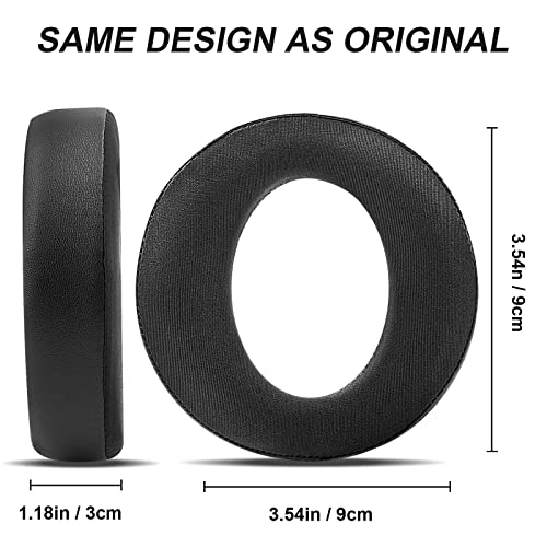 Ear Pads Replacement for Sony PlayStation 5 PS5 Pulse 3D Wireless Headset | Cooling-Gel Soft Ear Cushions With Noise Isolation Foam for Sony PS5 Wireless (Black) - color: Black