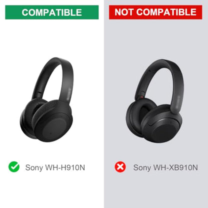 Replacement Earpads for Sony WH-H910N Wireless Headphones - Blue | Fit for Sony WH H910N Headphones, H910 h.Ear on 3 Ear Pads Cushions with Upgrade Protein Leather, (Not for WH-XB910N)