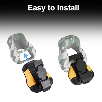 CYBERGUYS Silicone Case for DEWALT Wearable Bluetooth Speaker, Camo | Durable Shock-Proof Non-Slip Protective Cover for DEWALT Mini Speaker, Lanyard, Small Lightweight, Easy-to-Install Sleeve - color: Digital Camo