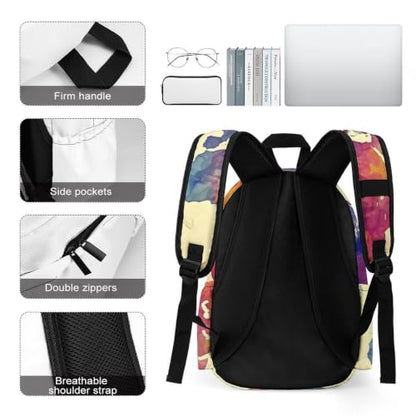 Travel Backpack for Women Men Carry On Backpack Coffee Collection Laptop Bag Lightweight Casual Daypack - color: Colorful Map