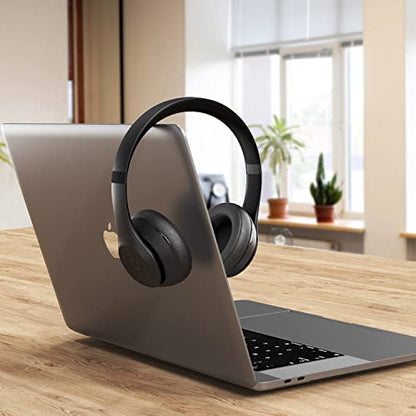 Replacement Ear Pads for Beats Solo 2 & Solo 3 Headphones, Black | Solo2 & Solo3 Earpads Cushions with Noise Isolation Memory Foam and Softer Protein Leather - color: Black