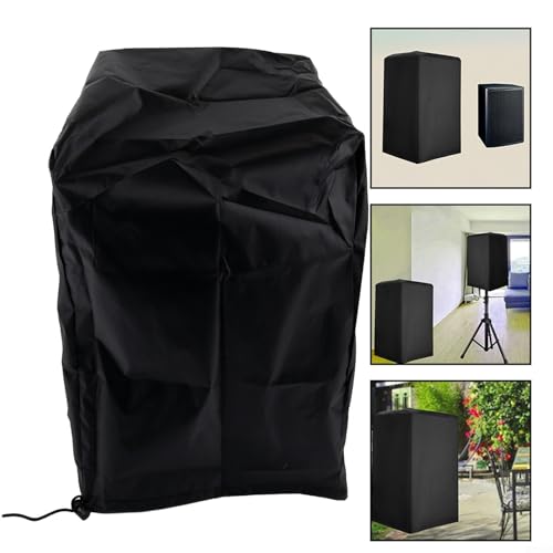 210D Waterproof Upright Speaker Cover Dustproof Protective Bag For Multimedia Audio Equipment, Outdoor Performance Use, 12X11x18in, 13X15x22in, 15X16.5x26.5in, 19X20x30in(12 * 11 * 18inch) - size: 12*11*18inch
