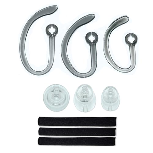 CS540 Eartips Set, Ear Hook Loops, Comfortable Ear Tips Foam Spare Ear Gels Secure Fit for Plantronics CS540 Savi W440 W740 W745 WH500 Headset 9pcs in a Box (S+M+L) - size: S+M+L