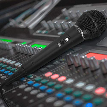 Wired Microphone, Karaoke Handheld Microphone for Singing, Mic Karaoke with 2.5m Cable, Vocal Dynamic Mic for Speaker, AMP, Mixer, DVD