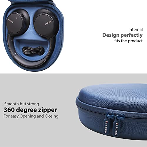 Case for Sony WH-CH720N/WH-CH520 Noise Canceling Wireless Headphones Blue | Hard Carrying Travel Case for Sony WH-CH720N/WH-CH520 Noise Canceling Wireless Headphones - color: Blue