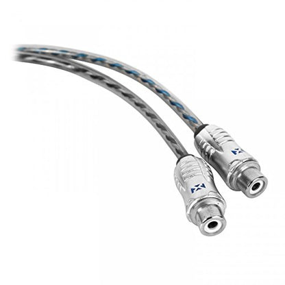 NVX XIX2F | Oxygen Free Copper Double Twisted Pair X-Series with Shielded Noise Reduction and Split-tip Silver-Plated Machined ends - size: 1 Male to 2 Female Y-Adapter