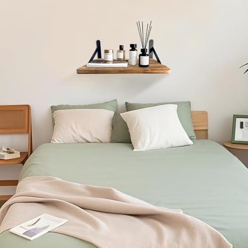Projector Shelf – Solid Wood Wall-Mount Shelf, Holds Up to 30 lbs, Perfect for Projector, Speaker, Router, WiFi, Modem – Available in 2 Sizes