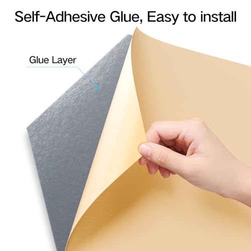 12 Pack Self-Adhesive Acoustic Panels 12" X 10" X 0.4" - Sound Proof Foam Panels with High Density, Y-Lined Design, Flame Resistant, Absorb Noise and Eliminate Echoes(Smoky Gray) - color: Smoky Gray, size: Y-Cut Hexagon 12 Pack