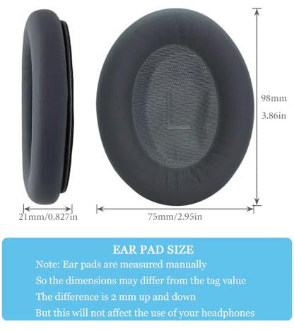 QC45 Replacement Ear Pads are Compatible with Bose QuietComfort 45 (QC45)/QuietComfort SE (QC SE) Headphones. Akkiv Replacement Ear Pads are Made of Protein Leather and Memory Foam (Titanium Gray) - color: titanium gray