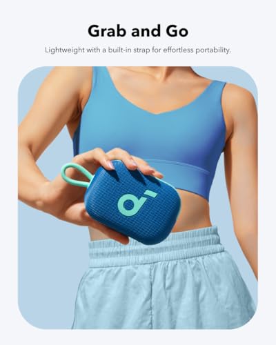 Soundcore Select 4 Go Bluetooth Shower Speaker by Anker, IP67 - color: Blue