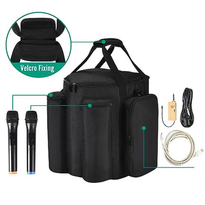 LEFOR·Z Carrying Case Travel Bag Compatible with Bose S1 Pro+/S1 Pro | Portable Bluetooth Speaker Cover Fits for Bose S1 Pro Plus with Shoulder Strap & Extra Pockets for Microphone,Accessories - size: Carrying Case