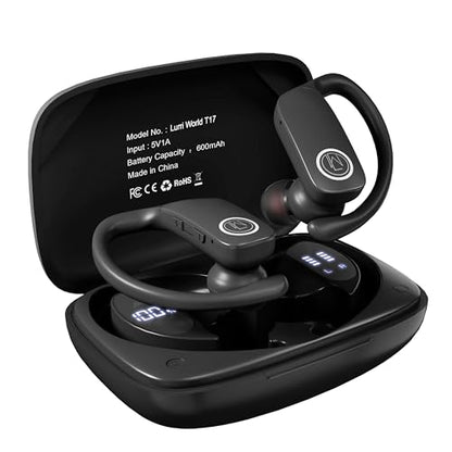 True Wireless Over The Ear earhook Earbuds BT Sports Headphones T17