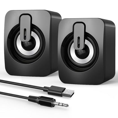 Computer Speakers for Desktop,Portable PC Monitor Speaker,Mini Speakers
