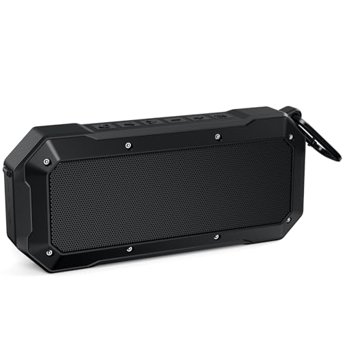 Magnetic Golf Cart Bluetooth Speaker, Portable Jobsite Speakers, Black | Hands-Free Calls, 30H Battery Stereo Sound, IPX6 Waterproof, TWS, for Golfing, Camping, Outdoor - color: Black