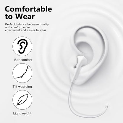 [Apple MFi Certified] USB C Headphones for iPhone 17 16 15 Pro Max 2 Pack | Wired USB C Earphones/Earbuds with Built-in Remote to Control Music/Phone Calls/Volume, Compatible for iPhone 17 16 15/Galaxy - color: CWhite