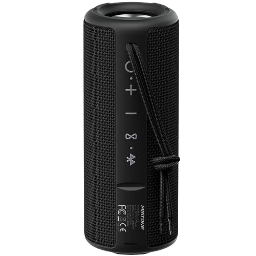 MIATONE Boombox Outdoor Portable Bluetooth Speaker Waterproof Wireless Speakers - Black - color: Black