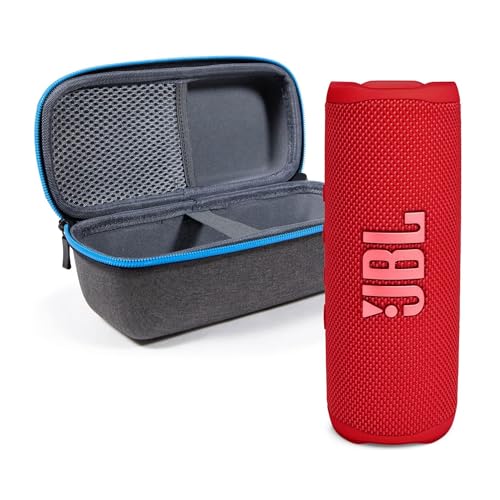 JBL Flip 6 (Red) + Bundle with divvi! Protective Hardshell Case - color: Red