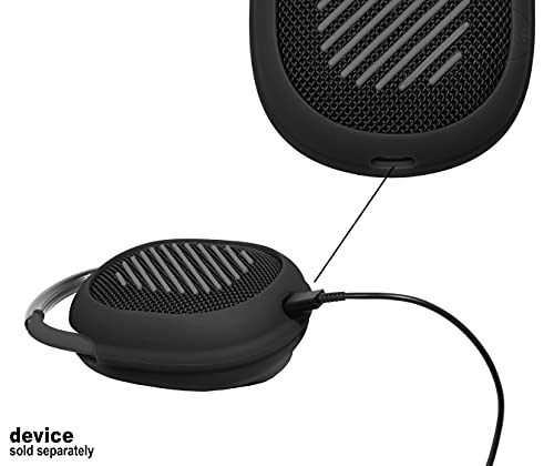 GETGEAR Silicone Cover Compatible with JBL Clip 4 Portable Speaker(Black) - color: Black