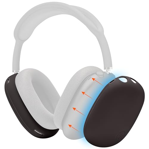 WC ShellZ Max - Protective Shell Covers for AirPods Max 1 & 2 | Made by Wicked Cushions | Made with Premium Silicone | Brown - color: Brown