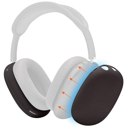WC ShellZ Max - Protective Shell Covers for AirPods Max 1 & 2 | Made by Wicked Cushions | Made with Premium Silicone | Brown - color: Brown